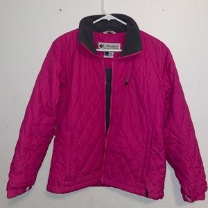 COLUMBIA PINK QUILTED JACKET